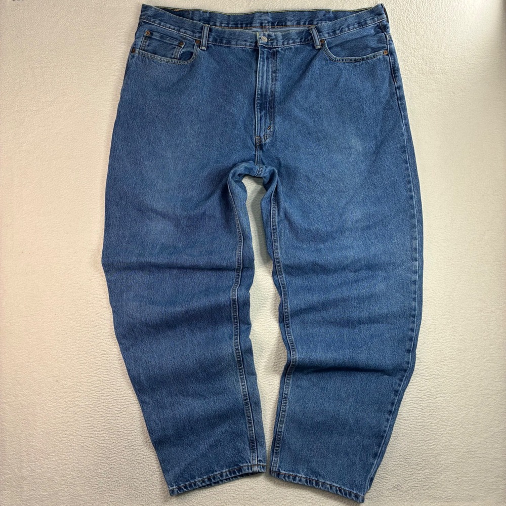 Levis 560 Comfort Fit Jeans Men 46x34 Blue Faded Relaxed Taper Casual Loose Y2K